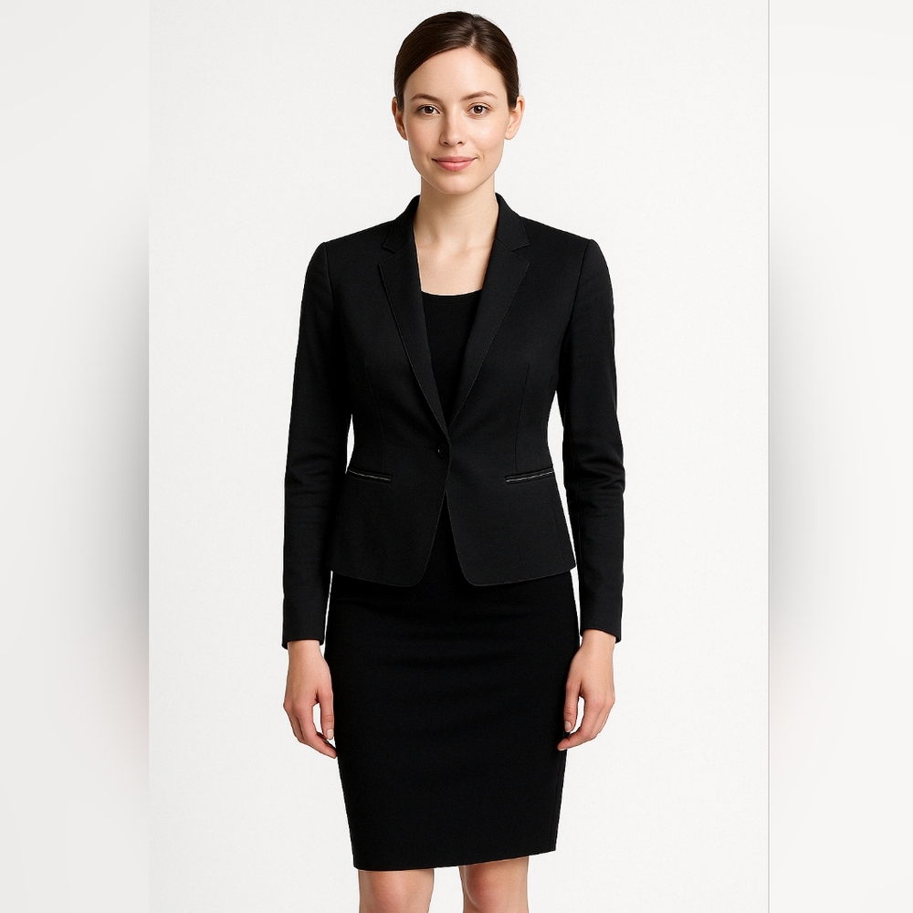 🇨🇦  RARE Judith & Charles Black Blazer – Size 6 | Tailored Perfection